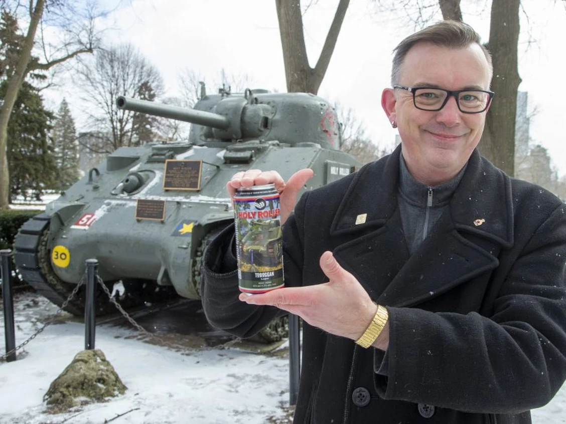 Toboggan Brewing Company in London, Ontario, created "Holy Roller" beer in collaboration with the 1st Hussars Association. This beer pays tribute to the Holy Roller Sherman tank, a historic vehicle that served with the 1st Hussars during World War II.  Proceeds of the sale of Holy Roller beer supported the restoration project of the tank in 2022 and now continues to support the 1st Hussars Cavalry Fund honouring the regiment’s legacy and supporting future endeavors.<br />
Described as a crisp craft lager or light ale, Holy Roller beer embodies local pride in London’s military heritage. It can be found at Toboggan Brewing Company and participating LCBO stores<br />
